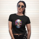 Skull Crop Top Tee