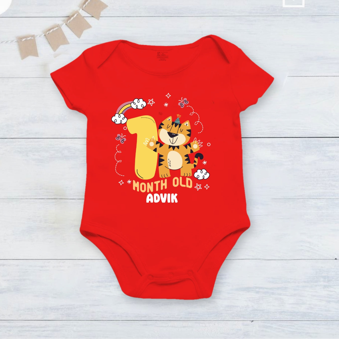 Infant monthly birthday Little Monthlies Onesie