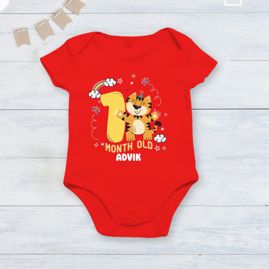 Infant monthly birthday Little Monthlies Onesie