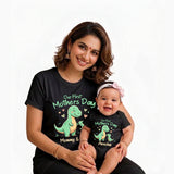 New Born & Baby Clothing | Our First Mother's Day Together With Customized Baby Name Dino Black Combo | Soft Cotton
