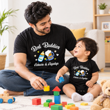 New Born & Baby Clothing | Best Buddies Twinning Sets T-shirt and onesie With Custom Baby Name | Soft T-shirt