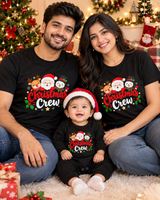 Family Christmas  Crew _ Black Family Twinning T-shirts