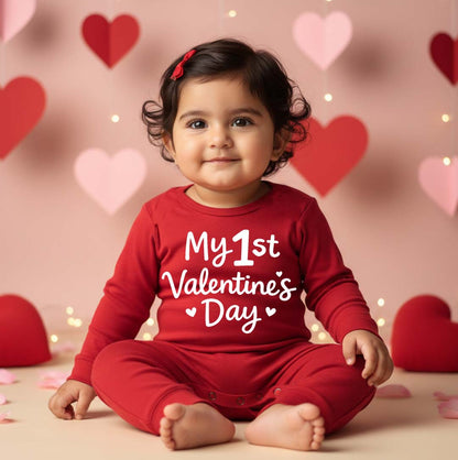 New Born & Baby Clothing | Baby’s First Valentine Outfit For Baby Girl –  My First Valentine Day | Soft Cotton