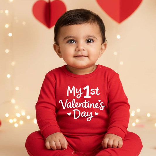 New Born & Baby Clothing | Baby’s First Valentine Outfit For Baby Boy –  My First Valentine Day | Soft Cotton