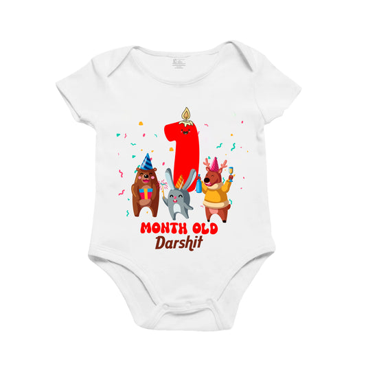 1st Infant monthly Birthday Bliss Onesie