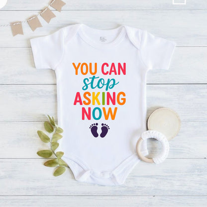 You Can Stop Now infant onesie_ White
