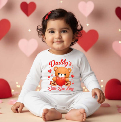 New Born & Baby Clothing | Baby’s First Valentine Outfit – Daddy's Little Bug | Soft Cotton