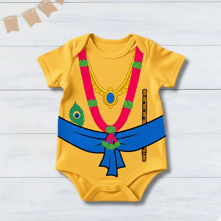 Little Krishna  Of The Home _  Yellow Onesies