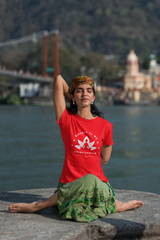 Silence is my superpower_ Red Yoga Tee