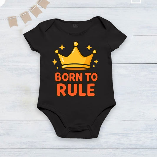 Bron To Rule infant onesie_ Black