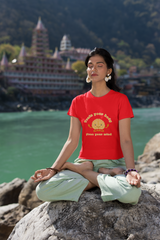 Train Your Body, Free Your Mind_ Red Yoga Tee