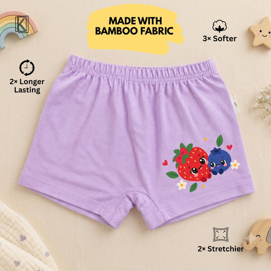 New Born & Baby Clothing | Bamboo Baby Shorts – Cute Strawberry & Blueberry Print 🍓🫐| Soft Cotton