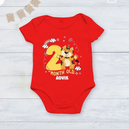 Infant monthly birthday Little Monthlies Onesie