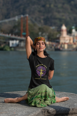 Time for yoga, Inhale! Exhale! _Yoga Black tee