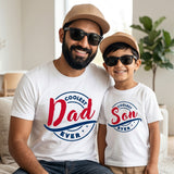 New Born & Baby Clothing | Coolest Dad & Coolest Son Twinning Sets T-shirt | Soft Cotton