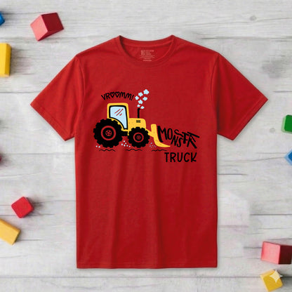 Vroom Monster Truck Kid's T-Shirt