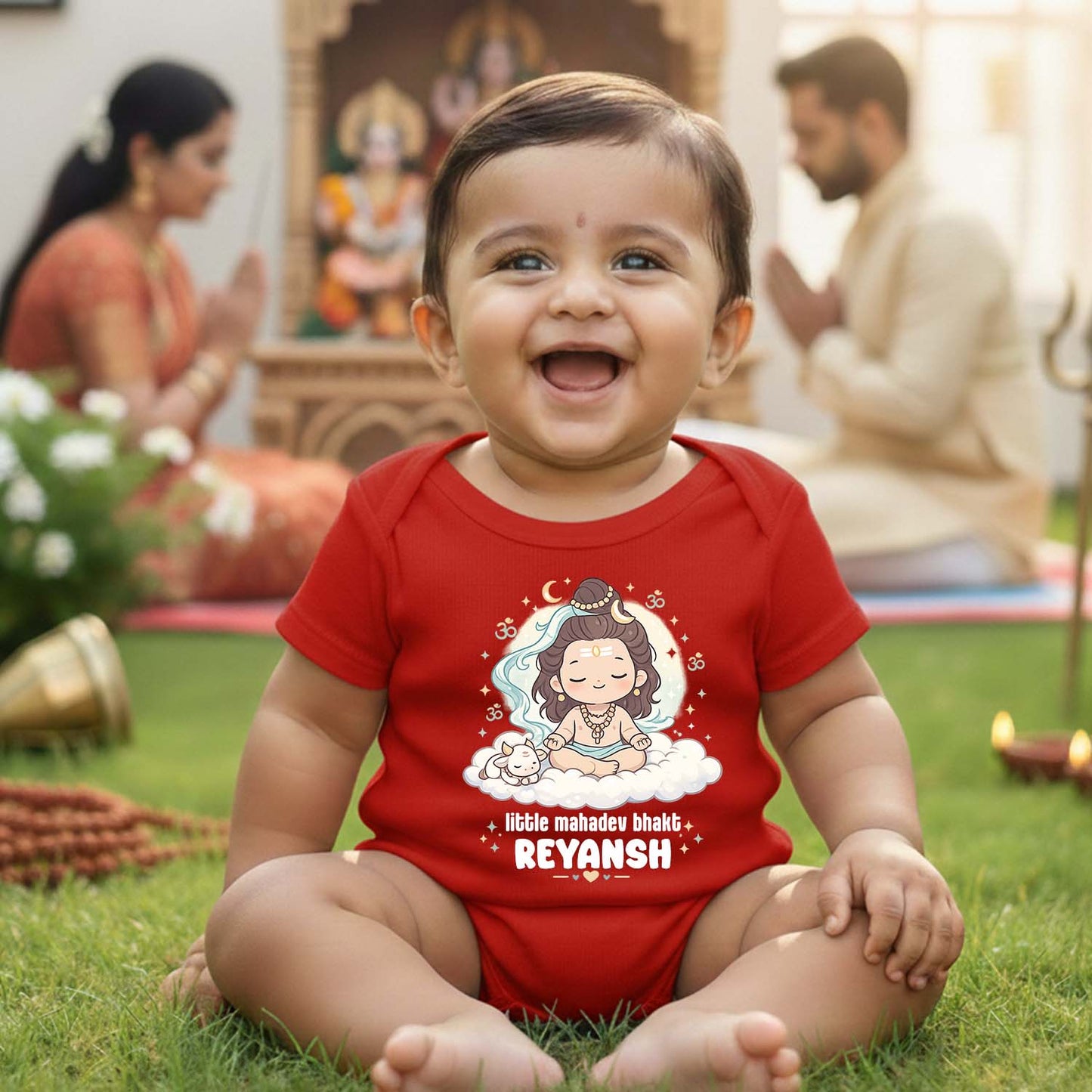 New Born & Baby Clothing | Little Mahadev Bakht With Customized Baby Name | Soft Cotton