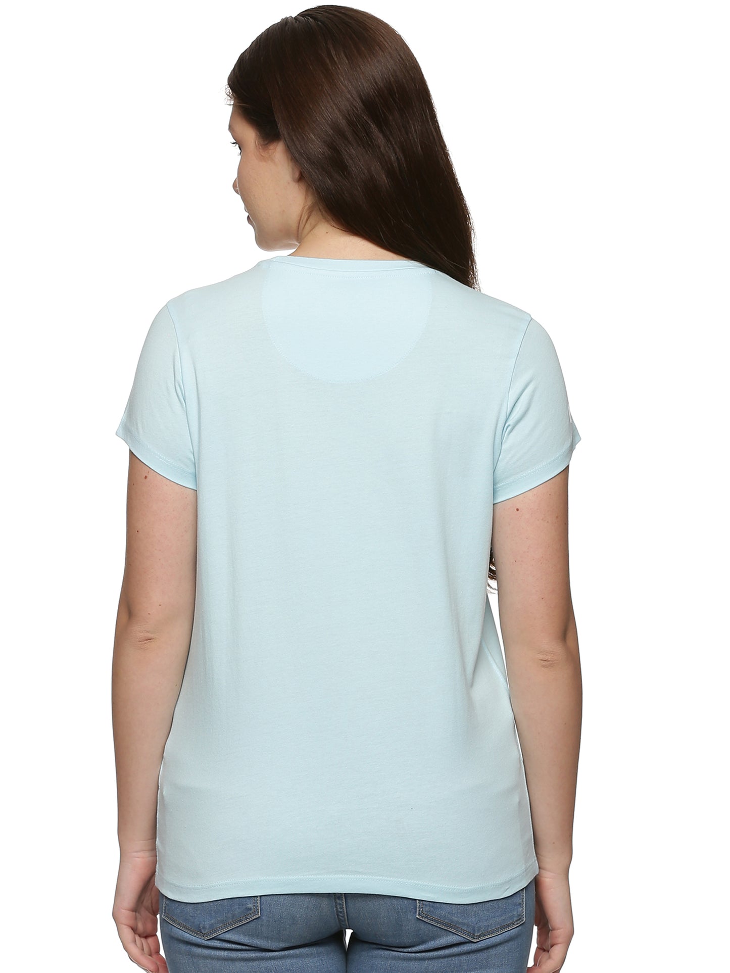 Women Round Neck Basic Organic Cotton Tee