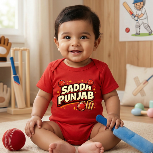 New Born & Baby Clothing | Sadda Punjab With Customized Baby Name | Soft Cotton