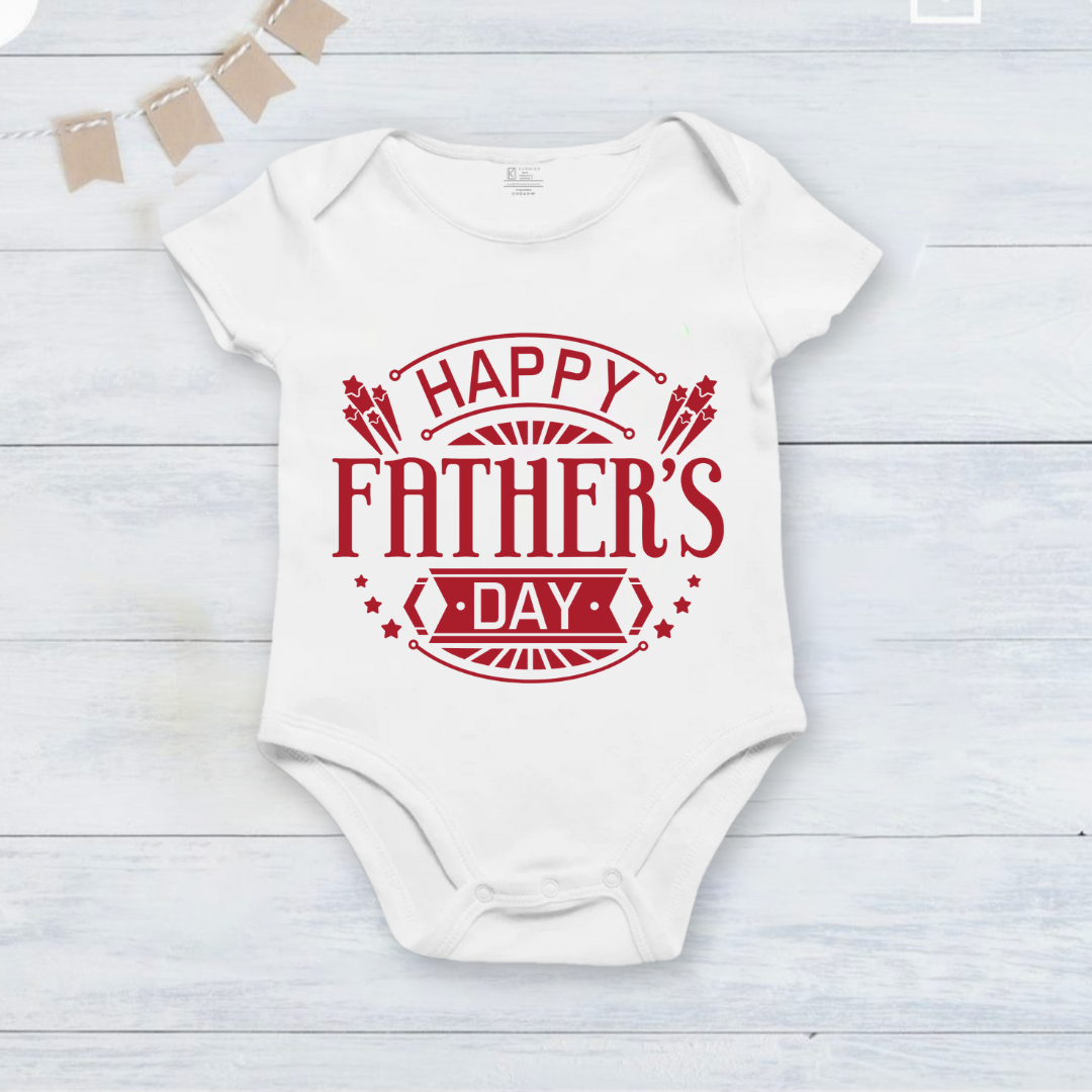 Happy Father's Day _white onesie