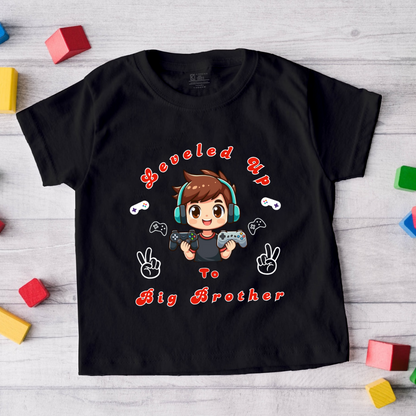 Leveled Up To Big Brother  _Black Tee