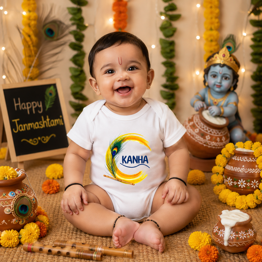 Kanha _White onesie