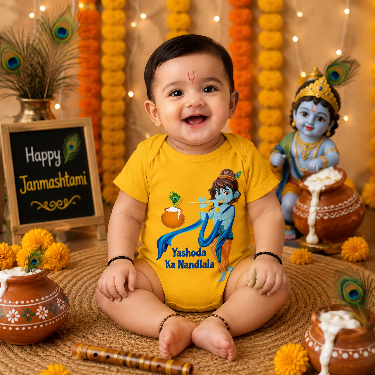 Yashoda Ka Nandlala_ Yellow Onesie