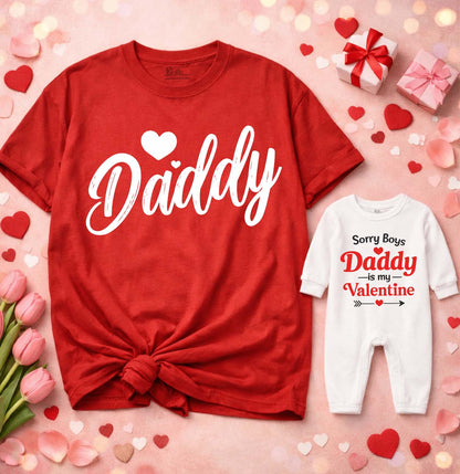 New Born & Baby Clothing | Baby’s First Valentine Outfit – Daddy Daughter Duo | Soft Cotton