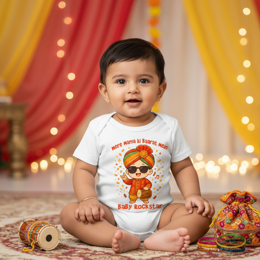 Meri Mama Ki Baarat Mein Baby Boy RockStar _ White Oneises