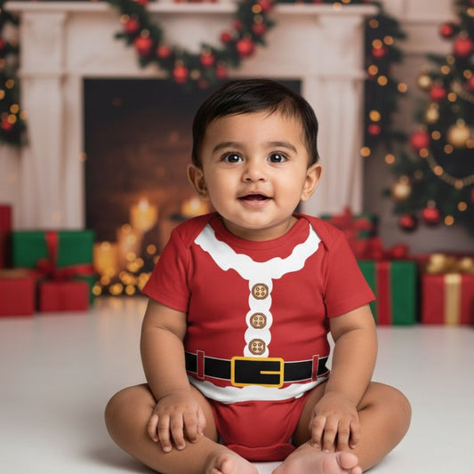 Little Santa Baby Onesies _ Red Onesie
