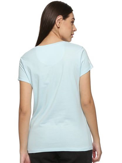 Women Round Neck Classic Karmikh Organic Cotton Tee Spun Sugar