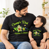 New Born & Baby Clothing | Champs' Dad & Dad's Champ Together With Customized Baby Name | Soft T-shirt