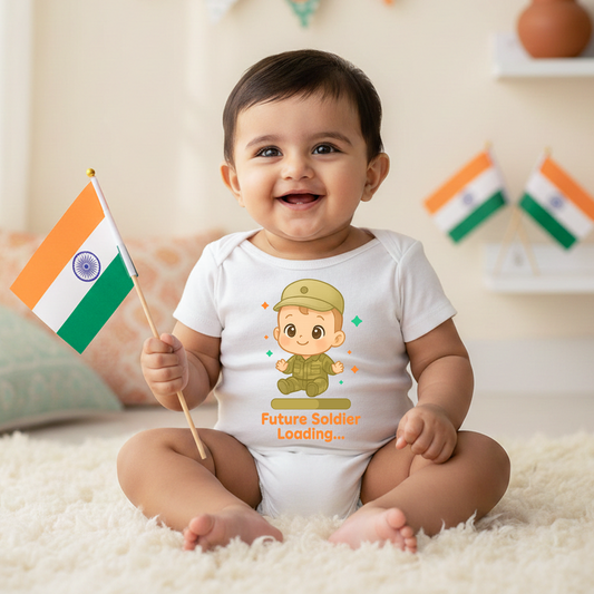 New Born & Baby Clothing | Giggle First Republic Day Little Soldier | Soft Cotton