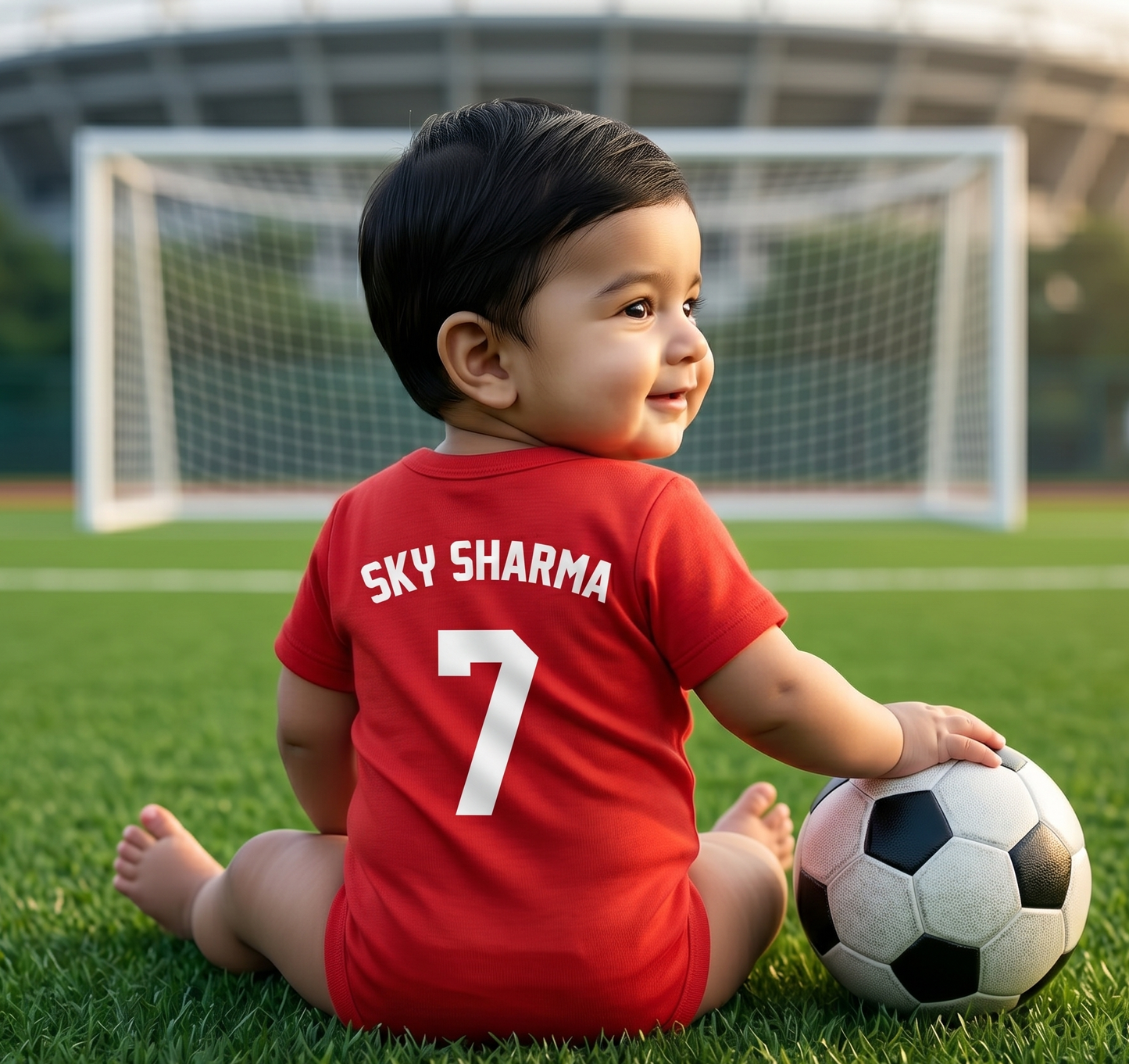 New Born & Baby clothing | Little Portugal Champion Romper with Customized Baby Name Printed | Soft Cotton