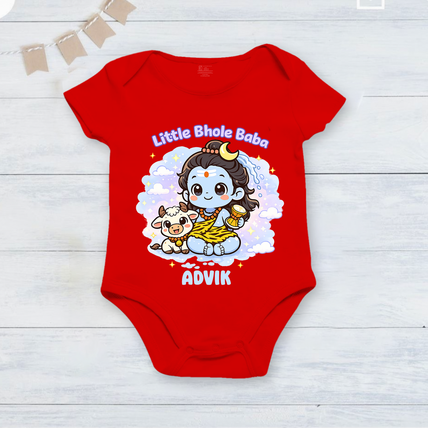 New Born & Baby Clothing | Little Bhole Baba With Customized Baby Name | Soft Cotton