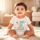 New Born & Baby Clothing | My Heart Belong To Dad Valentine Baby Romper | Soft Cotton