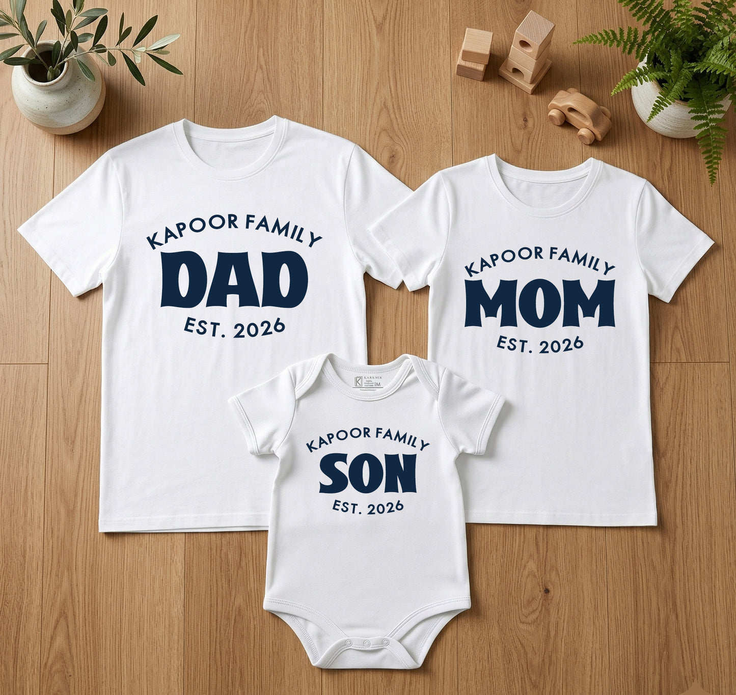 New Born & Baby Clothing | Kappor Family T-shirts & Bodysuite White Combo | Soft Cotton