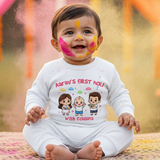 Holi dress for kids with customized baby name 