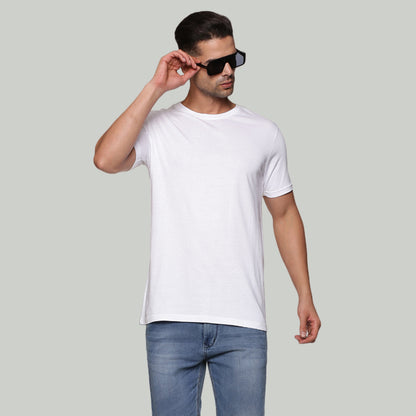 Men Cloud White Ecosoft Modal T-Shirt