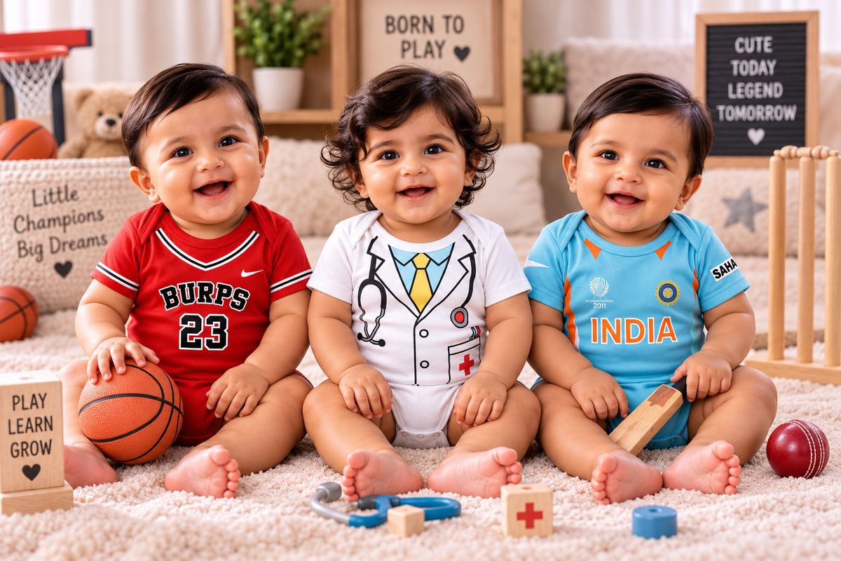 New Born & Baby Clothing | Little Legends Trio 3-Piece Baby Bodysuit Combo | Soft Cotton