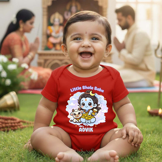 New Born & Baby Clothing | Little Bhole Baba With Customized Baby Name | Soft Cotton