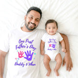 New Born & Baby Clothing | Sets Handprin Twinning Sets T-shirt and onesie With Customised Baby Name | Soft T-shirt