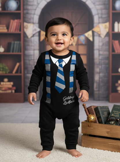 Cute  Baby Ravenclaw Wisdom  Baby Photoshoot Outfit With Customized Baby Name for Newborns & Infants | Soft Cotton