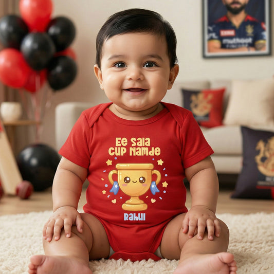 New Born & Baby Clothing | Ee Sala Cup Namde With Customized Baby Name Dress | Soft Cotton