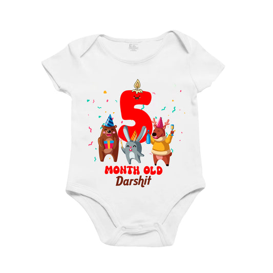 5th Infant monthly Birthday Bliss Onesie