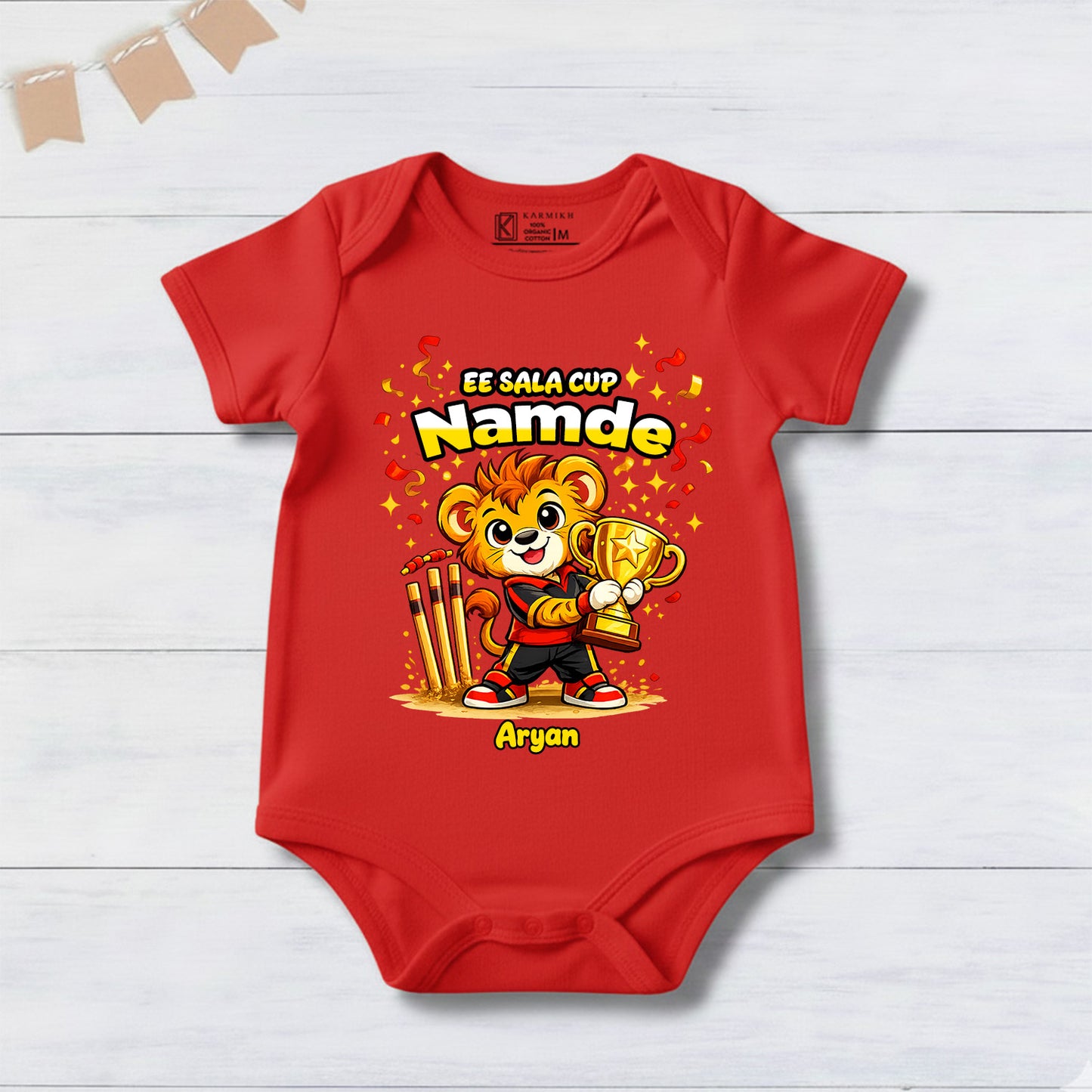 New Born & Baby Clothing | Ee Sala Cup Namde With Customized Baby Name | Soft Cotton