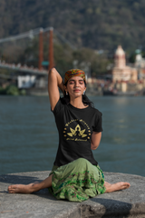 Chakras Aligned, Mind Balanced Yoga_ Black tee