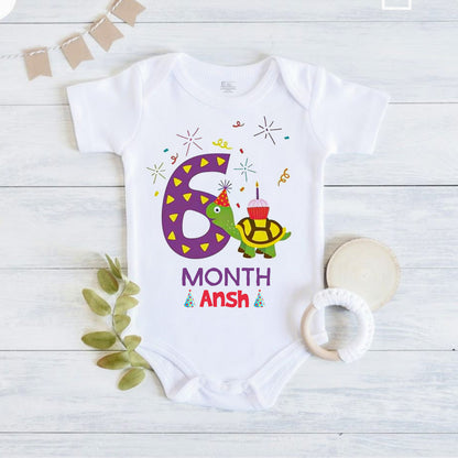 Infant monthly birthday Little Monthlies Onesie