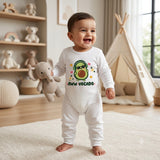 Karmikh Baby Romper | Karmikh Aww-vocado Baby Romper 🥑 | White Full Romper