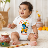 No Brake just butter with customised baby name_ White Onesie